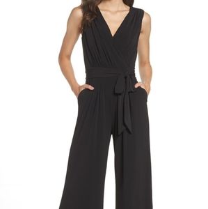 Vince Camuto Faux Wrap Jersey Jumpsuit